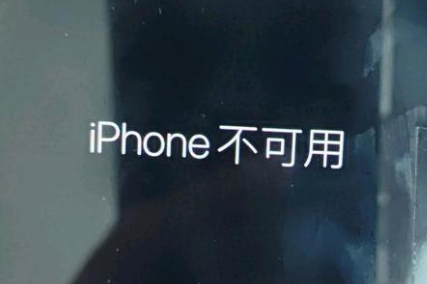 衡南苹果服务网点分享锁屏界面显示“iPhone 不可用”如何解决 