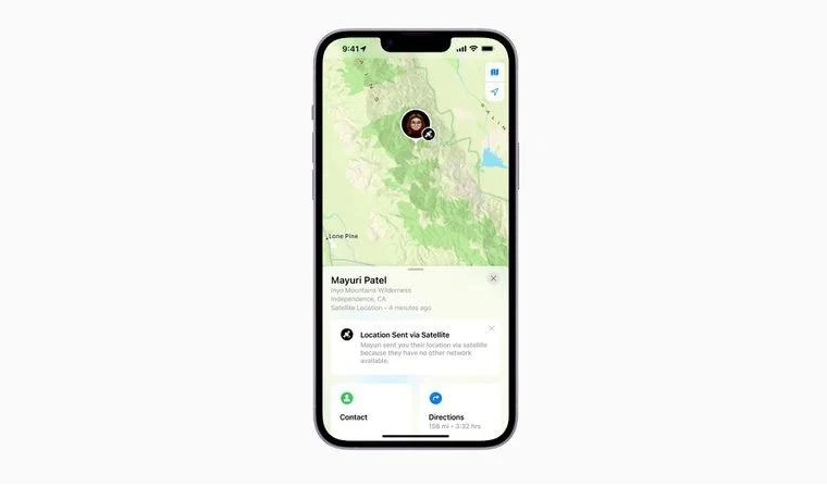 衡南苹果14维修分享iPhone14系列中 FindMy功能通过卫星分享位置方法教程 