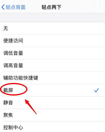 衡南苹果手机维修分享iPhone12如何启用双击截屏 